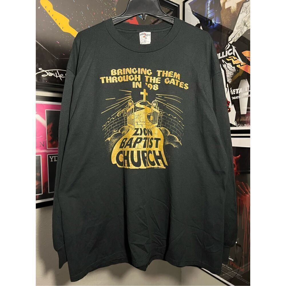 Vintage 90s Zion Baptist Church Psalm 118:19 L/S Tee